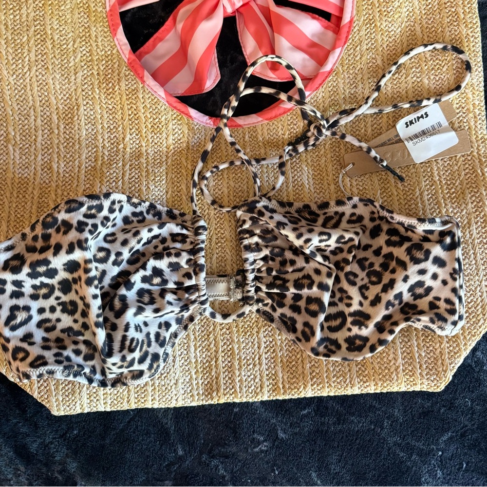 RARE CHETAAH PRINT SKIMS  Leopard Print Bikini Top